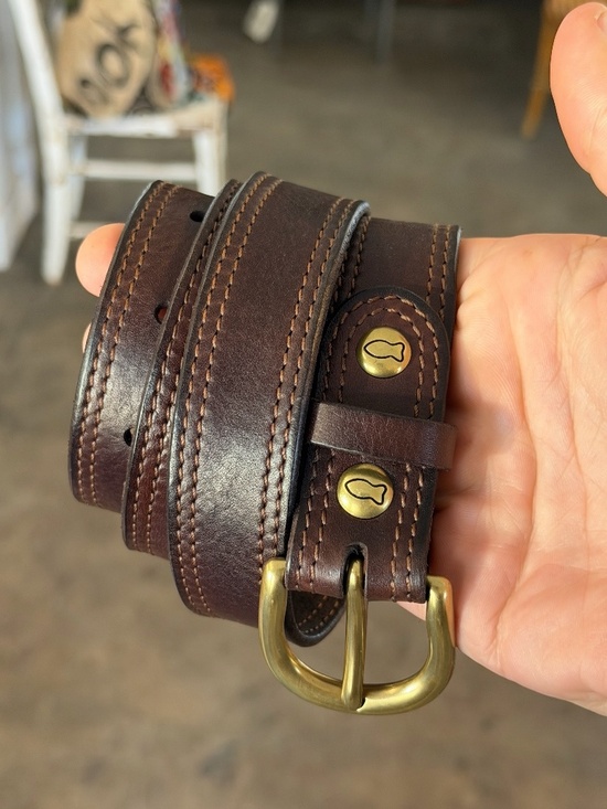 Campomaggi Leather Belt in Moro